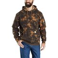 Carhartt Hooded Sweatshirt, Carhartt Brown Watercolor Camo/Dark Brown, 3XL, TLL 105935-B503XLTLL